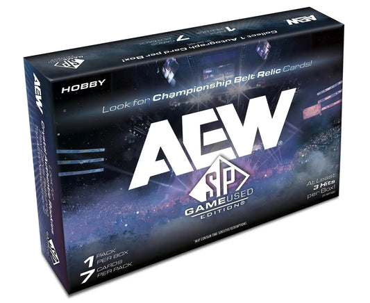 2025 Upper Deck AEW SP Game Used Wrestling Hobby Box | Columbia Sports Cards - Sport Card Hobby Boxes