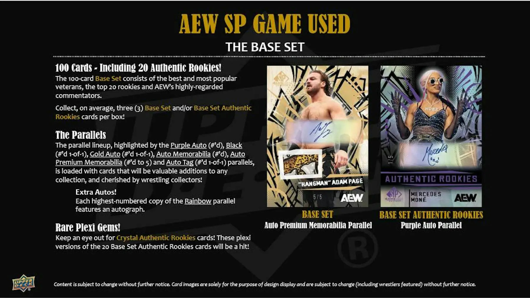 2025 Upper Deck AEW SP Game Used Wrestling Hobby Box | Columbia Sports Cards - Wrestling Card Box