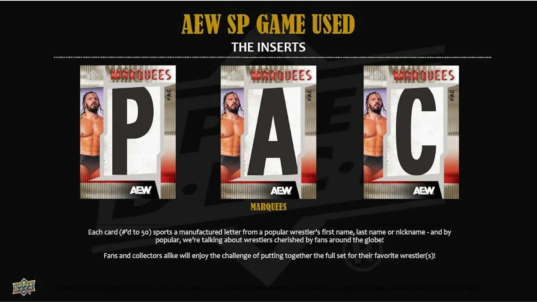 2025 Upper Deck AEW SP Game Used Wrestling Hobby Box | Columbia Sports Cards - Wrestling Card Box
