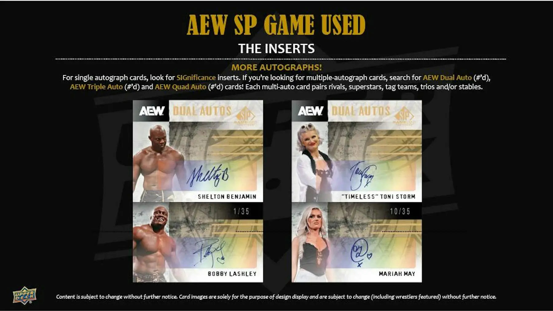 2025 Upper Deck AEW SP Game Used Wrestling Hobby Box | Columbia Sports Cards - Wrestling Card Box