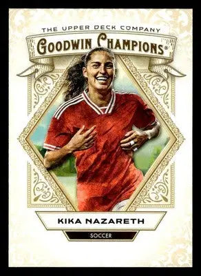 2025 Upper Deck Goodwin Champions #36 Kika Nazareth Red home jersey - Sports Memorabilia