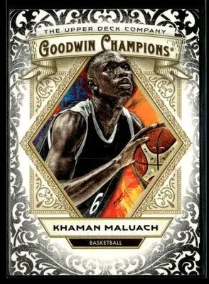2025 Upper Deck Goodwin Champions #78 Khaman Maluach Glossy Black - Basketball Card Single