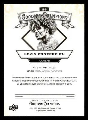 2025 Upper Deck Goodwin Champions #89 Kevin Concepcion - Baseball Card Single