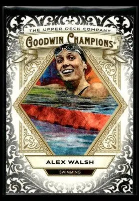 2025 Upper Deck Goodwin Champions Alex Walsh #38 Glossy Black Swimming - Swimming Card Single