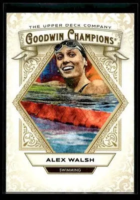 2025 Upper Deck Goodwin Champions Alex Walsh #38 Swimming - Swimming Card Single