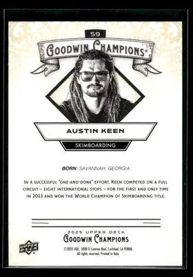 2025 Upper Deck Goodwin Champions Austin Keen #59 Skimboarding - Other
