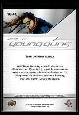 2025 Upper Deck Goodwin Champions Austin Keen #YG-44 Young Guns Skimboarding - Other