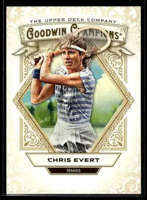 2025 Upper Deck Goodwin Champions Chris Evert #4 Tennis - Tennis Card Single