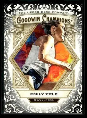 2025 Upper Deck Goodwin Champions Emily Cole #54 Glossy Black Track - Other