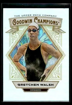 2025 Upper Deck Goodwin Champions Gretchen Walsh #37 Rainbow Swimming