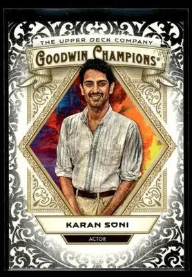 2025 Upper Deck Goodwin Champions Kran Soni #80 Glossy Black Actor - Entertainment Card Single
