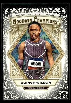 2025 Upper Deck Goodwin Champions Quincy Wilson #44 Glossy Black Track - Other