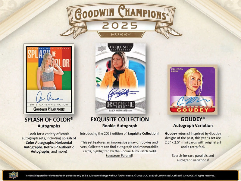 2025 Upper Deck Goodwin Champions Trading Card Hobby Box - Other