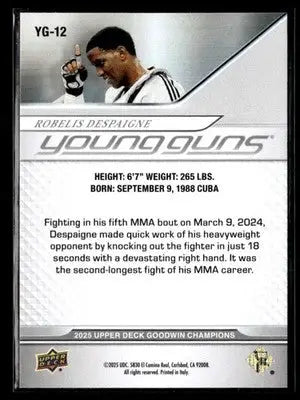 2025 Upper Deck Goodwin Champions #YG-12 Robelis Despaigne Young Guns - Other