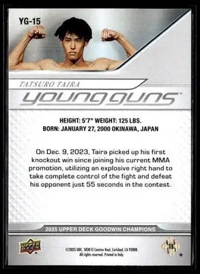 2025 Upper Deck Goodwin Champions #YG-15 Tatsuro Taira Young Guns - Other