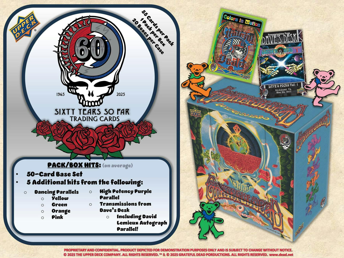 2025 Upper Deck Grateful Dead 60 Years So Far Retail Box - Columbia Hobby - Sports Card Boxes - Toploaders - Card Savers