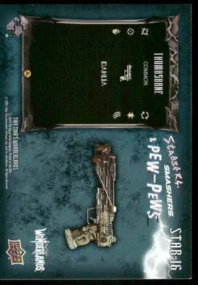 2025 Upper Deck Marvel Wildstorm Slabark Smashers & Pew-Pews Dahlia #SBB-16 - Marvel Card Single
