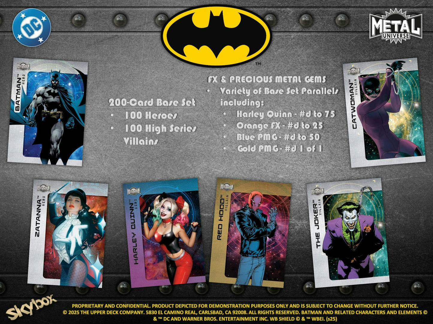2025 Upper Deck Skybox Metal Universe Batman Hobby Box | Columbia Sports Cards