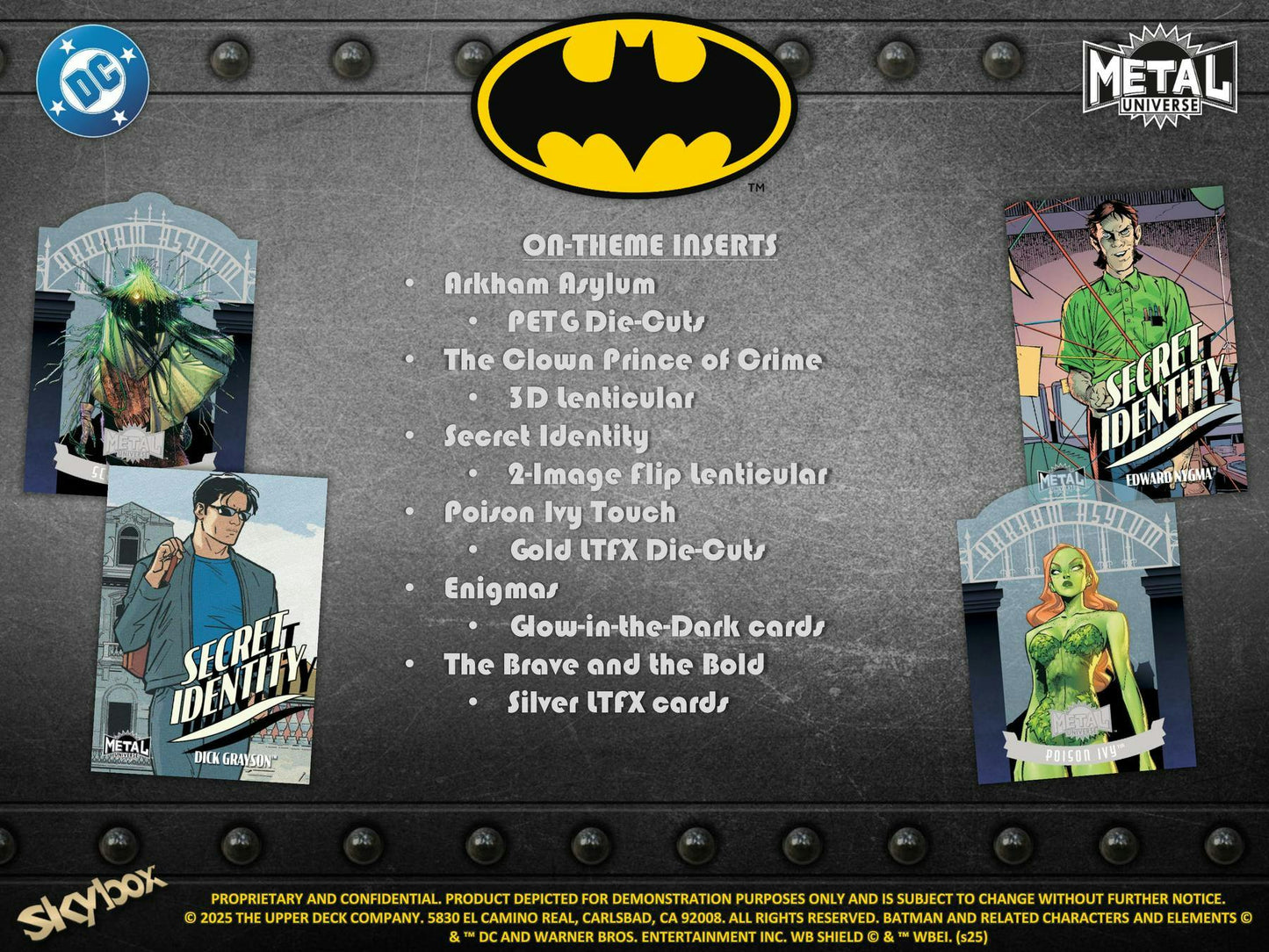 2025 Upper Deck Skybox Metal Universe Batman Hobby Box | Columbia Sports Cards