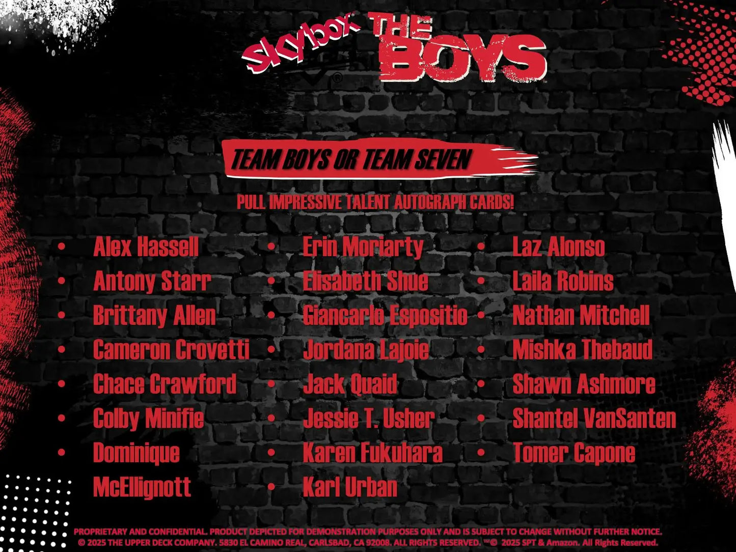 2025 Upper Deck Skybox The Boys Hobby Box - Entertainment Card Box