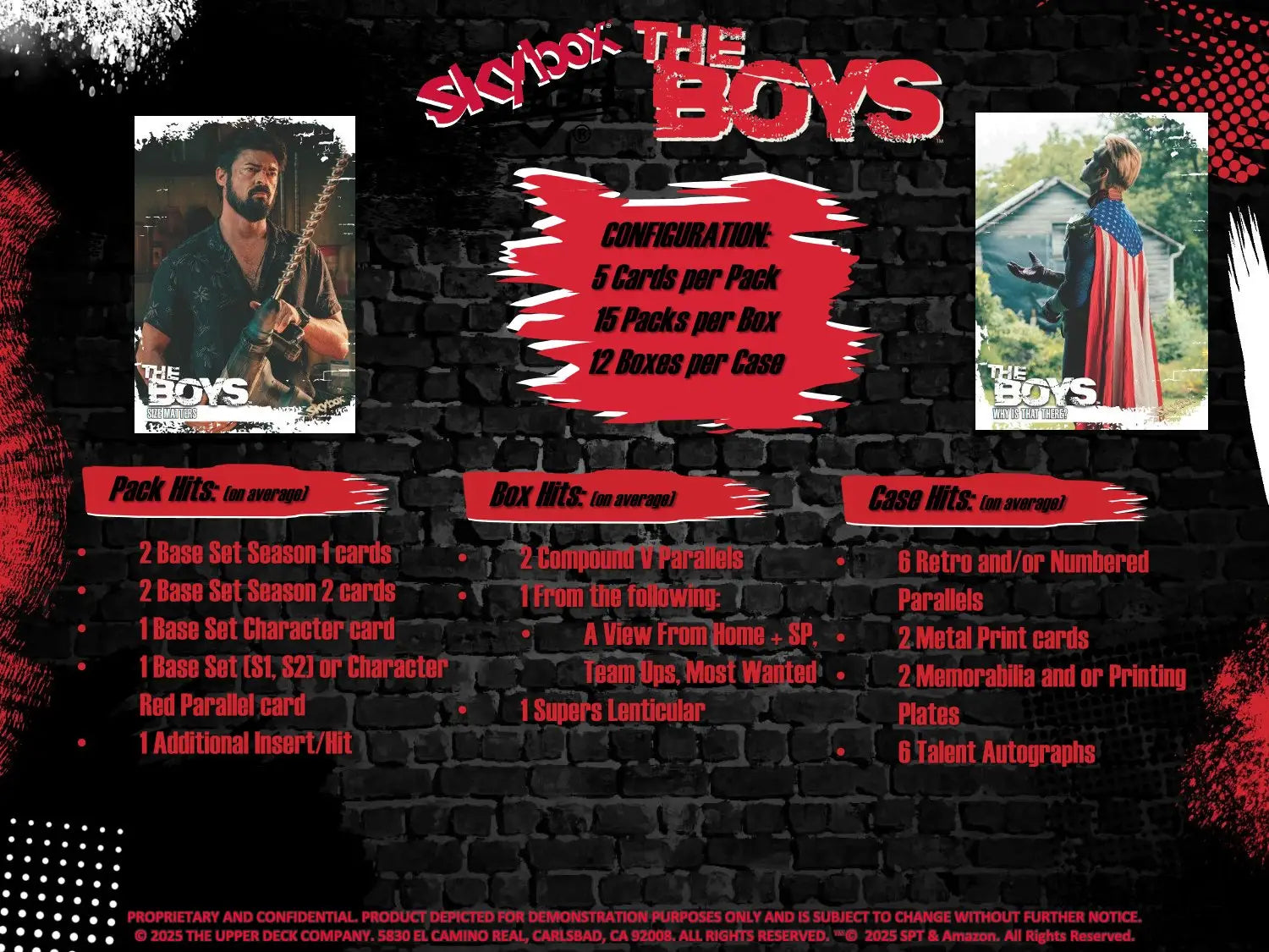 2025 Upper Deck Skybox The Boys Hobby Box - Entertainment Card Box