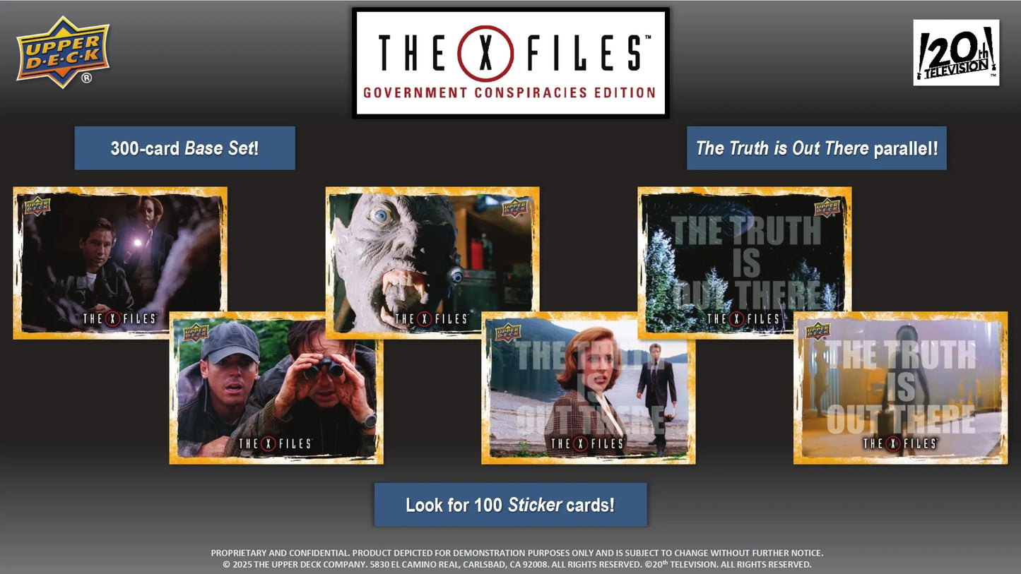 2025 Upper Deck The X-Files Government Conspiracies Edition Hobby Box - Entertainment Card Box