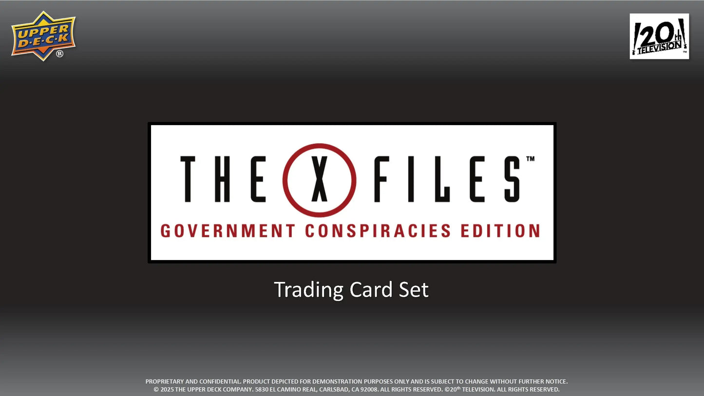 2025 Upper Deck The X-Files Government Conspiracies Edition Hobby Box - Entertainment Card Box