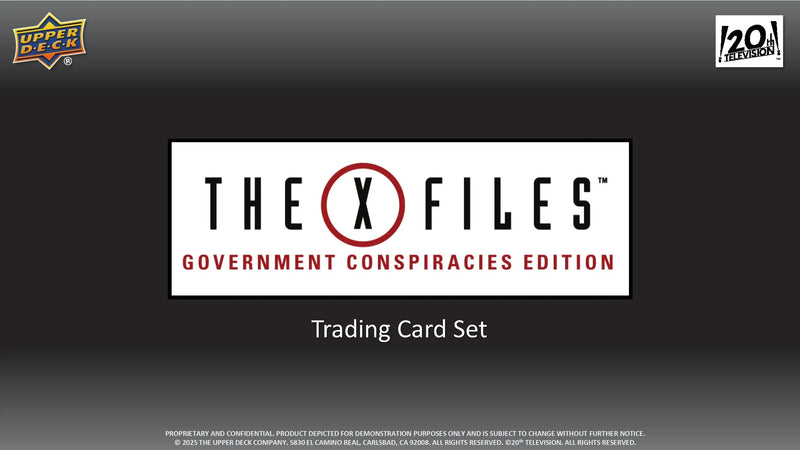 2025 Upper Deck The X-Files Government Conspiracies Edition Hobby Box - Entertainment Card Box