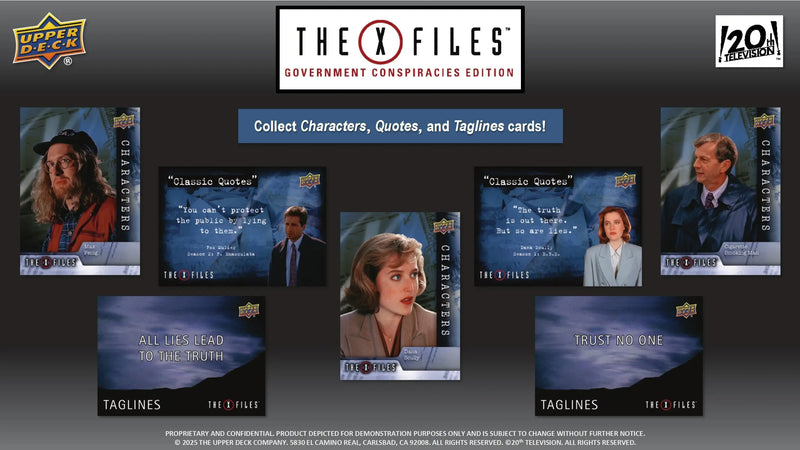 2025 Upper Deck The X-Files Government Conspiracies Edition Hobby Box - Entertainment Card Box