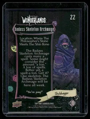 2025 Upper Deck Tiny Tina’s Wonderlands Badass Skeleton Archmage #22 - Entertainment Card Single