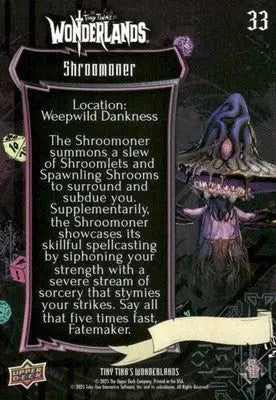 2025 Upper Deck Tiny Tina’s Wonderlands Shroomoner #33 - Other