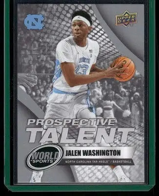 2025 Upper Deck World of Sports Jalen Washington #354 Prospective Talent - Baseball Card Single