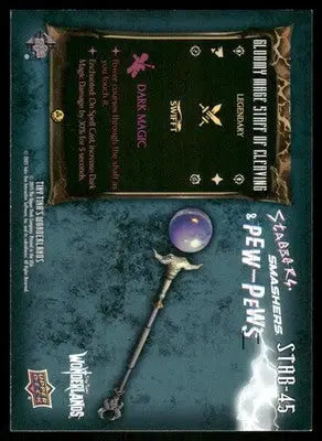 2025 Upper Deck World of Warcraft Golden Orbe Staff of Cleaving #STB-45 - Other