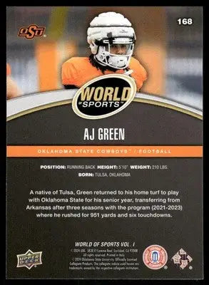 2025 Upper Deck World Sports AJ Green #168 Football - Football Card Single