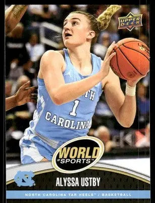 2025 Upper Deck World Sports Alyssa Ustby #150 Basketball - Basketball Card Single