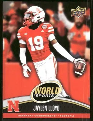 2025 Upper Deck World Sports Jaylen Lloyd #139 / Football - Football Card Single