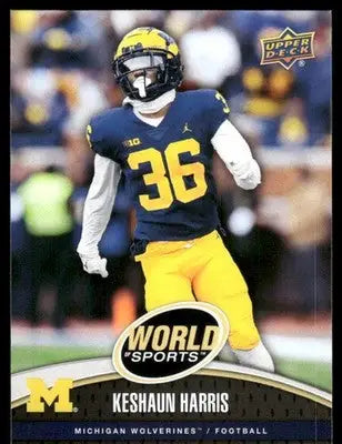 2025 Upper Deck World Sports Keshaun Harris #81 Football - Football Card Single