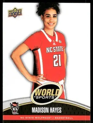 2025 Upper Deck World Sports Madison Hayes #121 / Basketball - Basketball Card Single