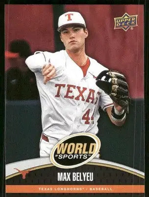 2025 Upper Deck World Sports Max Belyeu #221 Baseball - Baseball Card Single