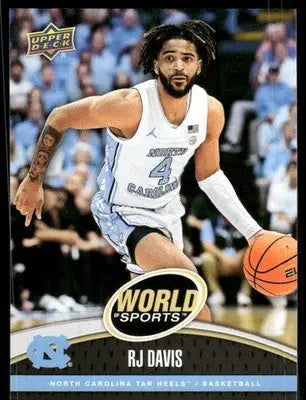 2025 Upper Deck World Sports RJ Davis #26 / Basketball - Basketball Card Single
