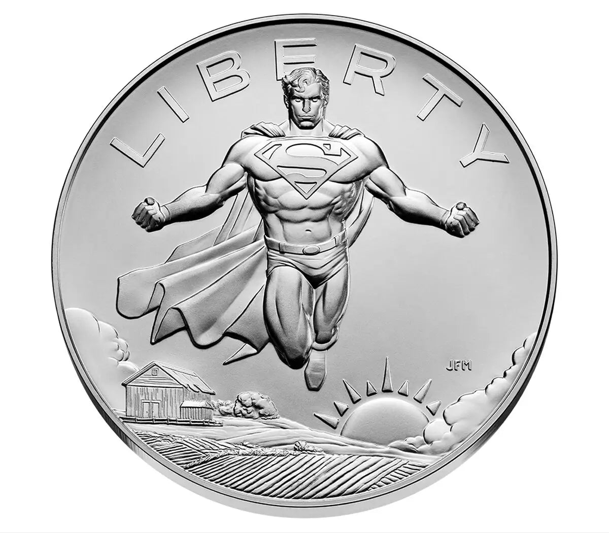 2025 US Mint Superman Comic Art One Ounce Silver Medal Coin - Coins & Currency