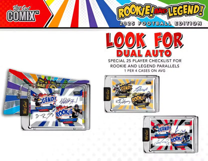 2025 Wild Card Comix Rookie & Legend Football Hobby | Columbia Sports Cards - Sports Card Hobby Boxes