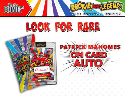 2025 Wild Card Comix Rookie & Legend Football Hobby | Columbia Sports Cards - Sports Card Hobby Boxes