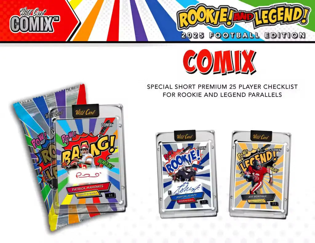 2025 Wild Card Comix Rookie & Legend Football Hobby | Columbia Sports Cards - Sports Card Hobby Boxes