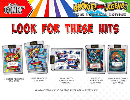 2025 Wild Card Comix Rookie & Legend Football Hobby | Columbia Sports Cards - Sports Card Hobby Boxes