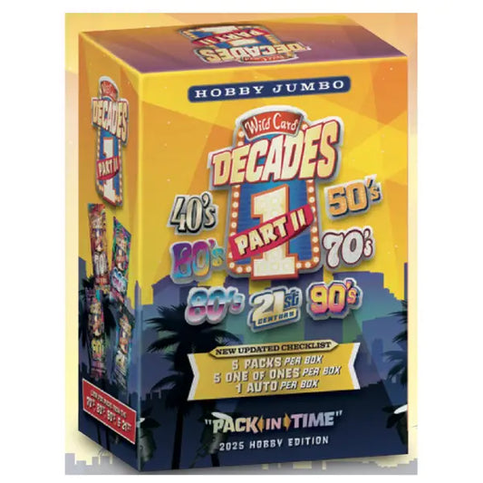 2025 Wild Card Decades Part II Hobby Box | Columbia Sports Cards - Non-Sports Card Box
