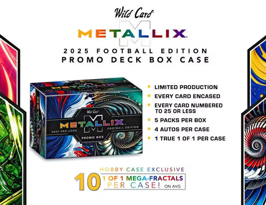 2025 Wild Card Metallix Football Promo Deck Box | Columbia Sports Cards - Sports Card Hobby Boxes