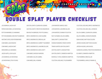 2025 Wild Card Splat Football Cards Breakers Brick Box | Columbia Sports Cards