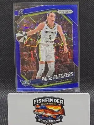 2025 WNBA Panini Prizm Paige Bueckers Blue Velocity RC #5 Wings - Basketball Card Single