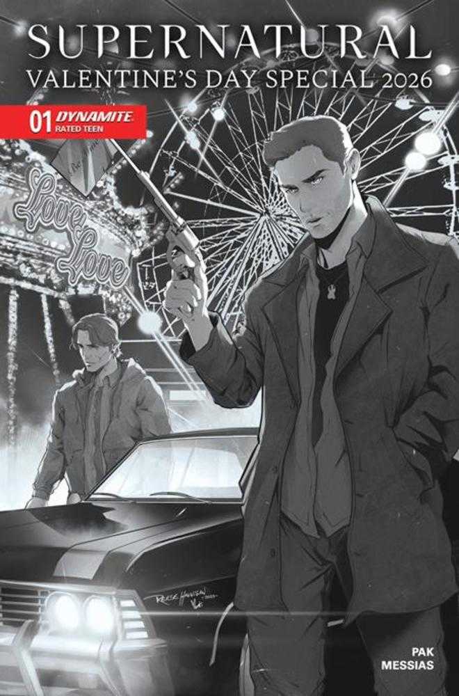 Supernatural Valentines Day Special 2026 #1 (One Shot) Cover F 1 in 10 Reese Hannigan Line Art Variant